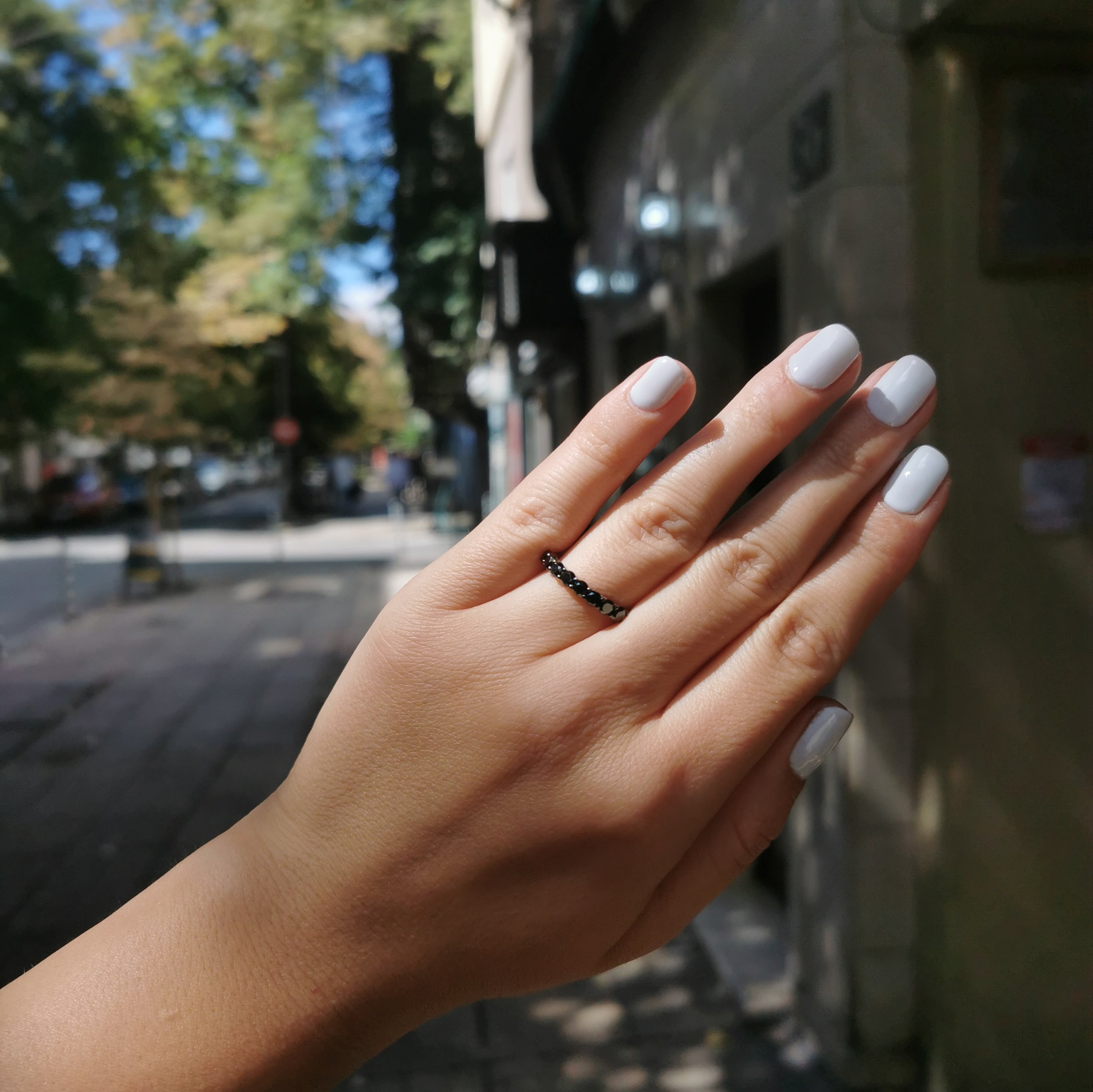 Пръстен с Черни диаманти 1.27 карата